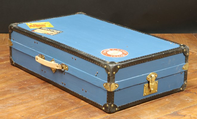 Blue Trunk or Suitcase for sale at Pamono