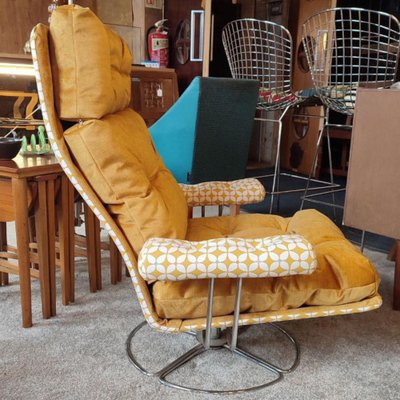Mid Century Danish Swivel Armchair 1960s