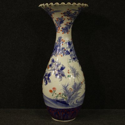 20th Century Japanese Vase in Glazed and Painted Ceramic, 1920s