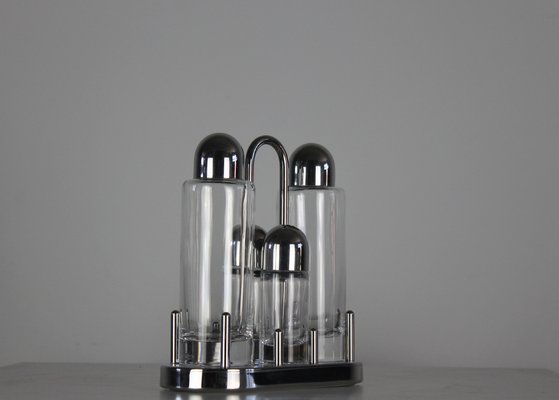 Menage Set by Ettore Sottsass for Alessi, Set of 4 for sale at Pamono