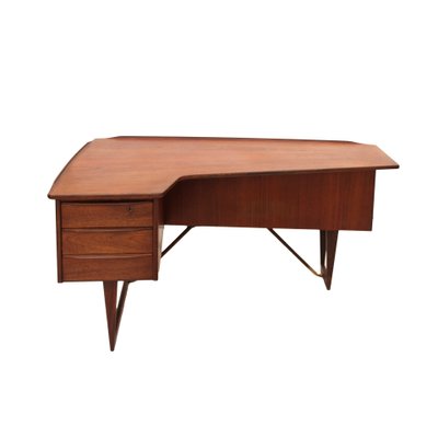Mid Century Modern Boomerang Desk attributed to Arne Vodder for