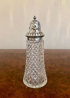 Porta zucchero Edoardo VII in argento e vetro, inizio XX secolo in vendita  su Pamono