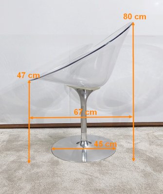 EROS Swivel Armchair by Philippe Starck for Kartell, 2000s EROS Swivel Armchair by Philippe Starck for Kartell, 2000s