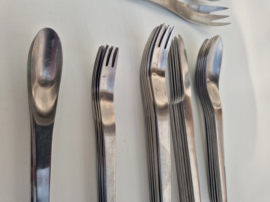 Modern Cutlery by Arne Jacobsen for Georg Jensen, Set of 33 for