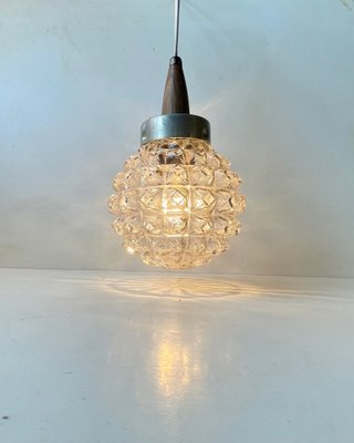Danish Modern Glass Hanging Lamp from Vitrika, 1960s sale at