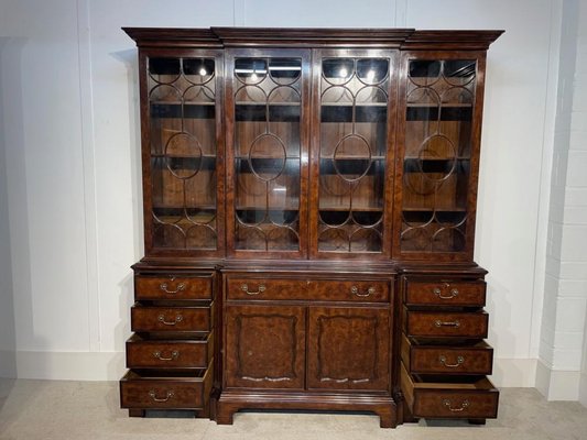 Antique breakfront 2024 china cabinet