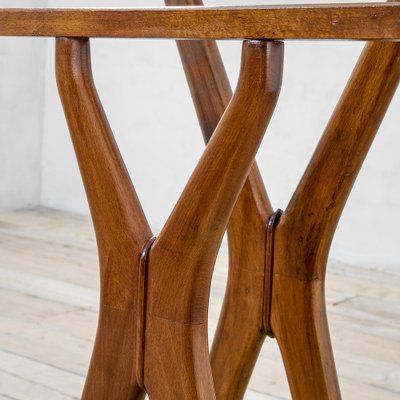 Double Wooden Valet Stand on Wheels by Ico Parisi for Fratelli