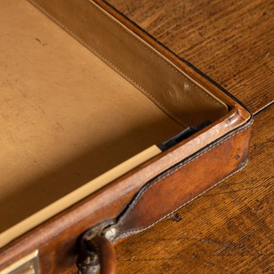 Early 20th Century Hartman Brown Leather Briefcase