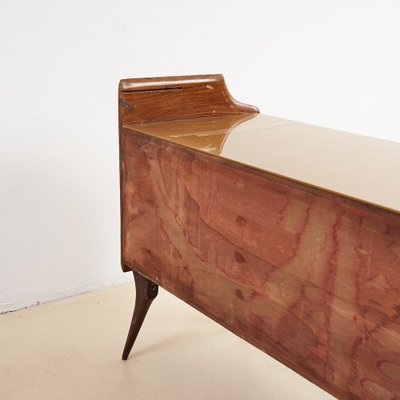 Vintage Brown Credenza 1960s