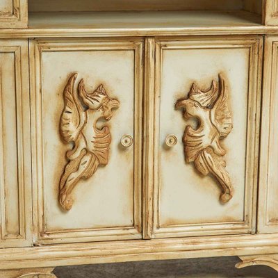 Antique white outlet tv cabinet