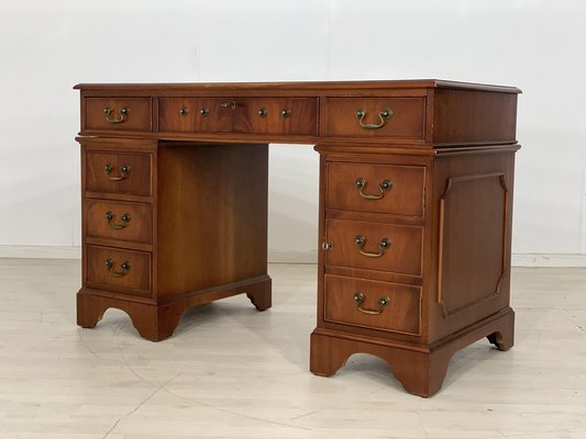 Vintage English Wooden Desk for sale at Pamono