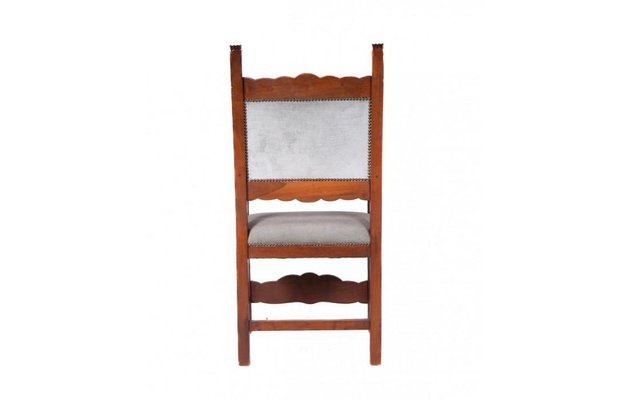 Presidential Chair in Wood and Velvet for sale at Pamono