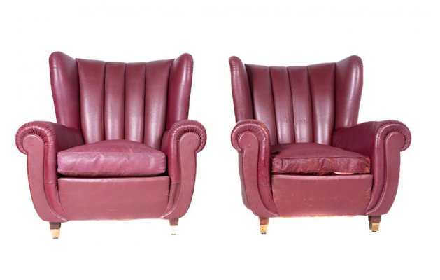 Pink 2024 leather armchair