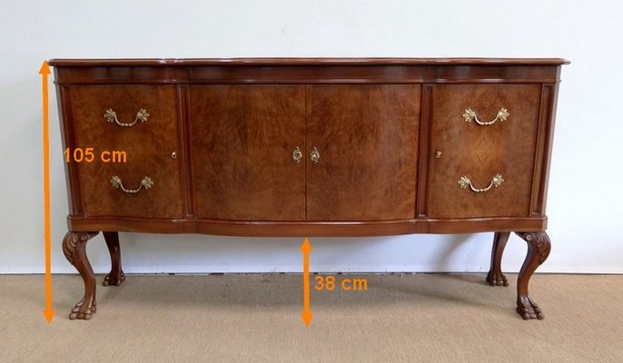 Chippendale Style Walnut Sideboard 1930s for sale at Pamono