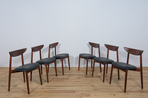 Model 58 Dining Chairs in Rosewood by Harry stergaard for Randers