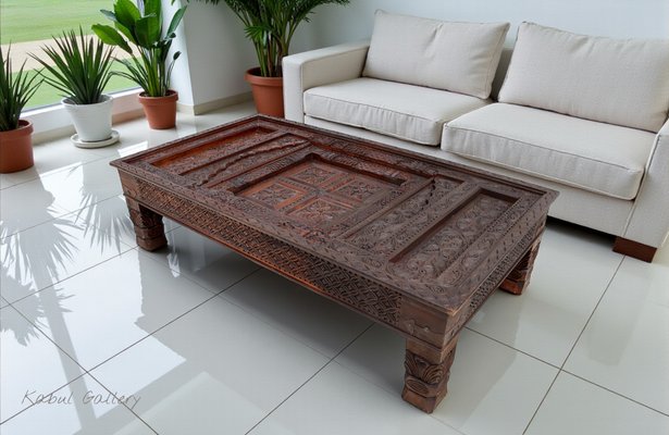 Vintage Couchtisch aus Holz, 1970er bei Pamono kaufen