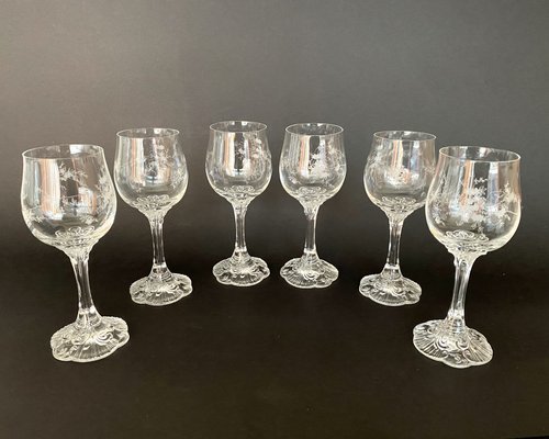 German Crystal Wine Glasses from Rosenthal, 1980, Set of 6 for sale at  Pamono