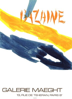 Jean Rene Bazaine Vintage Exhibition Poster Jean Rene Bazaine Vintage Exhibition Poster