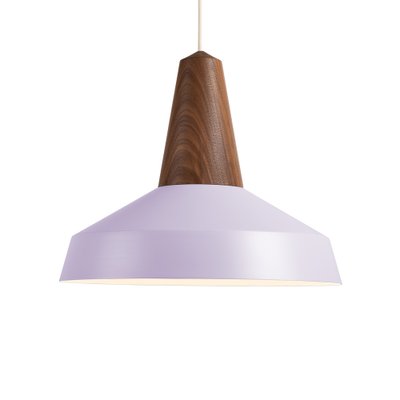 Eikon Circus Pendant Lamp Lavender and Walnut from Schneid Studio for sale at Pamono