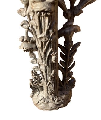 Antique French Cast Iron Crucifix, 1890s for sale at Pamono
