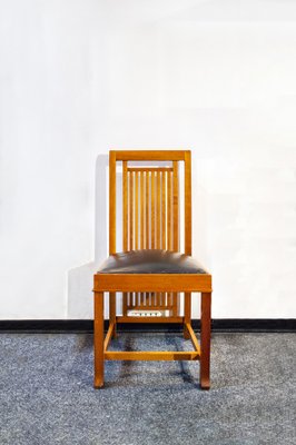 614 Coonley 2 Chairs by Frank Lloyd Wright for Cassina Italy 1992 Set of 4