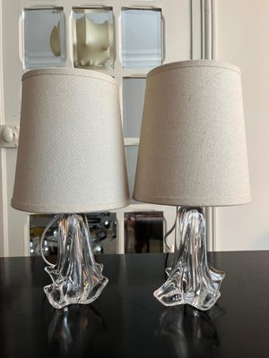Crystal Lamps from Daum 1950s Set of 2 for sale at Pamono