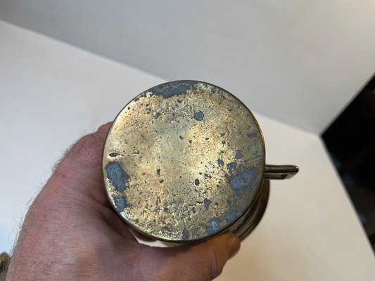 Grand Mortier Et Pilon En Bronze Doré D'apothicaire - Reproduction 1960, 2,17kg