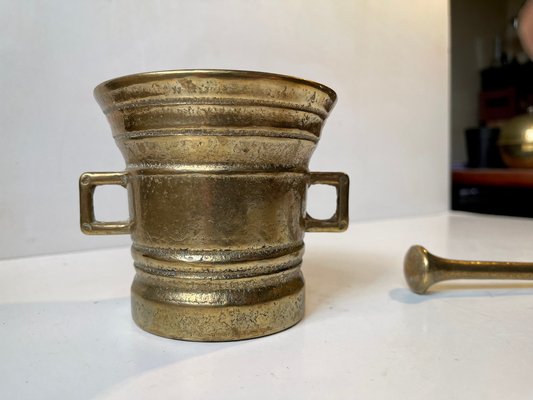 Antique English Ceramic Mortar & Pestle, Set of 2 for sale at Pamono