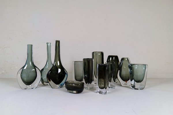 Mid-Century Swedish Art Glass by Nils Landberg Orrefors, 1950s