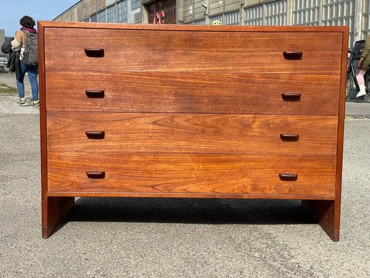 Mid Century Danish Modern Teak Dresser attributed to Hans J. Wegner for RY Mobler 1955