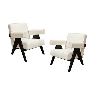 Set of 053 Capitol Complex Armchair by Pierre Jeanneret for
