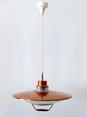 Mid-Century Modern Scandinavian Copper Pendant Lamp, 1960s