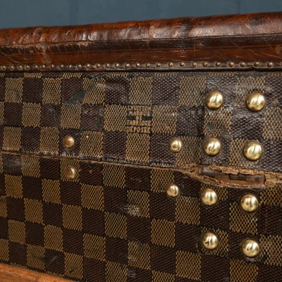 Antique Trunk in Damier Canvas from Louis Vuitton, 1900 for sale at Pamono