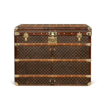 Antique Trunk in Damier Canvas from Louis Vuitton, 1900 for sale
