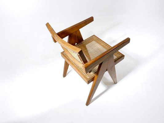 Vintage Chandigarh Chair by Pierre Jeanneret for sale at Pamono