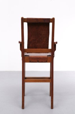 Dutch Modern High Chair in the style of Gerrit Rietveld by Wim