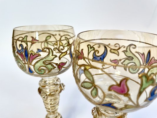 Hand-Painted Wine Glasses