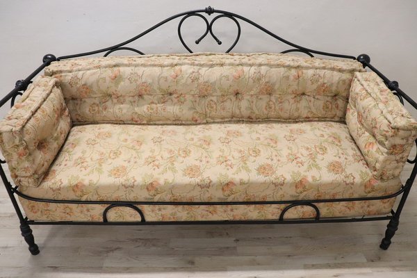 Vintage wrought iron sofa deals