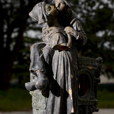 Terracotta Sculpture of Kissing Lovers by Guido Cacciapuoti, Mid-20th  Century for sale at Pamono
