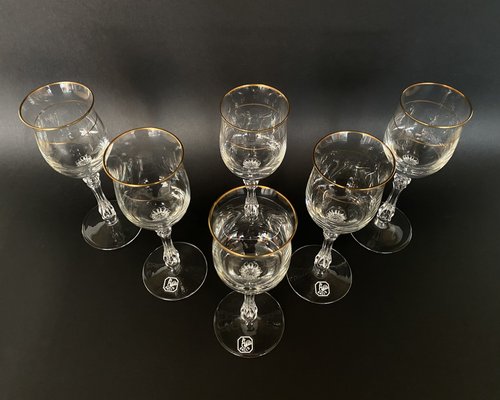 Vintage German Crystal Cognac Glasses by Gallo, 1970s, Set of 6