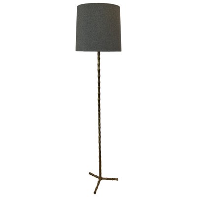 Faux Bamboo Floor Lamp Attributed to Bagues Faux Bamboo Floor Lamp Attributed to Bagues