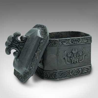 Antique English Commemorative Tobacco Keeper, 1810
