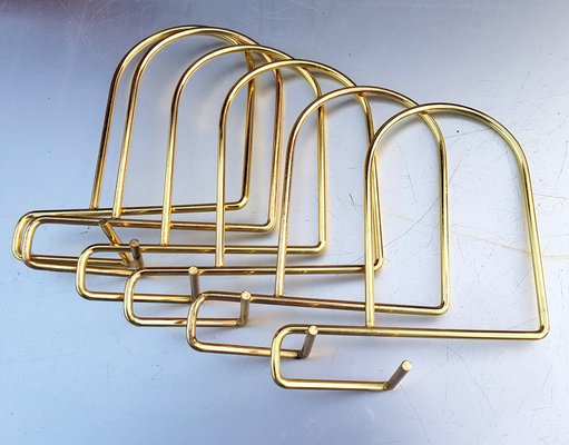 Brass Bookends by Nisse Strinning for String, 1960s, Set of 6 for sale at  Pamono