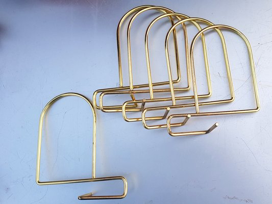 Brass Bookends by Nisse Strinning for String, 1960s, Set of 6