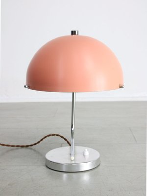 Mid Century Pink Sphere Table Lamp for sale at Pamono