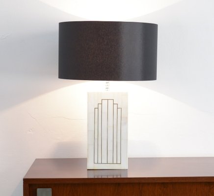 vintage marble table lamps for sale