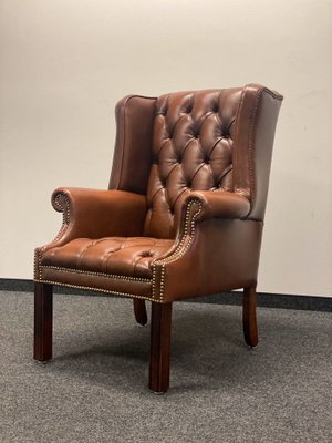 Brown on sale wing chair