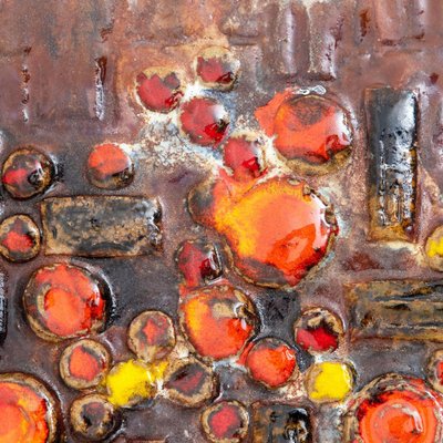 工芸品 Vintage Ruscha Fat Lava Wall Plate 工芸品 Vintage Ruscha Fat Lava Wall Plate West German Fat Lava