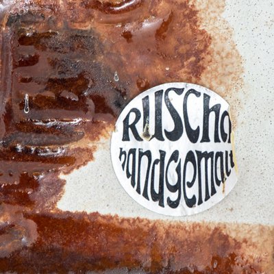 Fat Lava Wall Plaques from Ruscha Keramik, 1970s, Set of 3