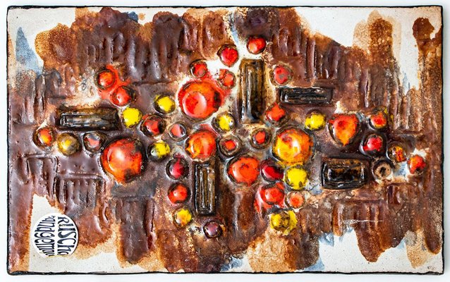 Fat Lava Wall Plaques from Ruscha Keramik, 1970s, Set of 3 for